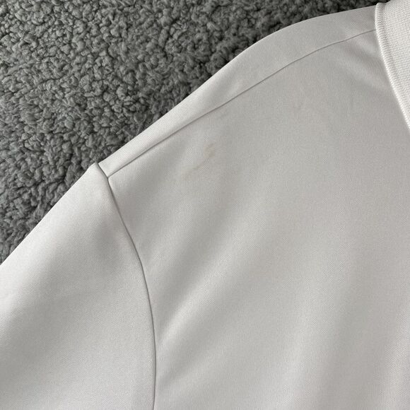 NWT Mens Adidas adi perf polo White 2XL Type Golf Shirt 50spf - Picture 2 of 6